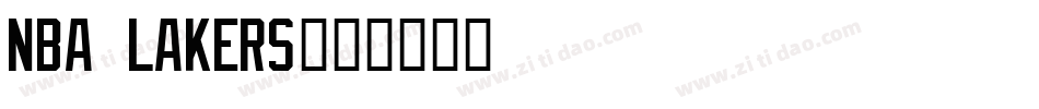 NBA Lakers字体转换